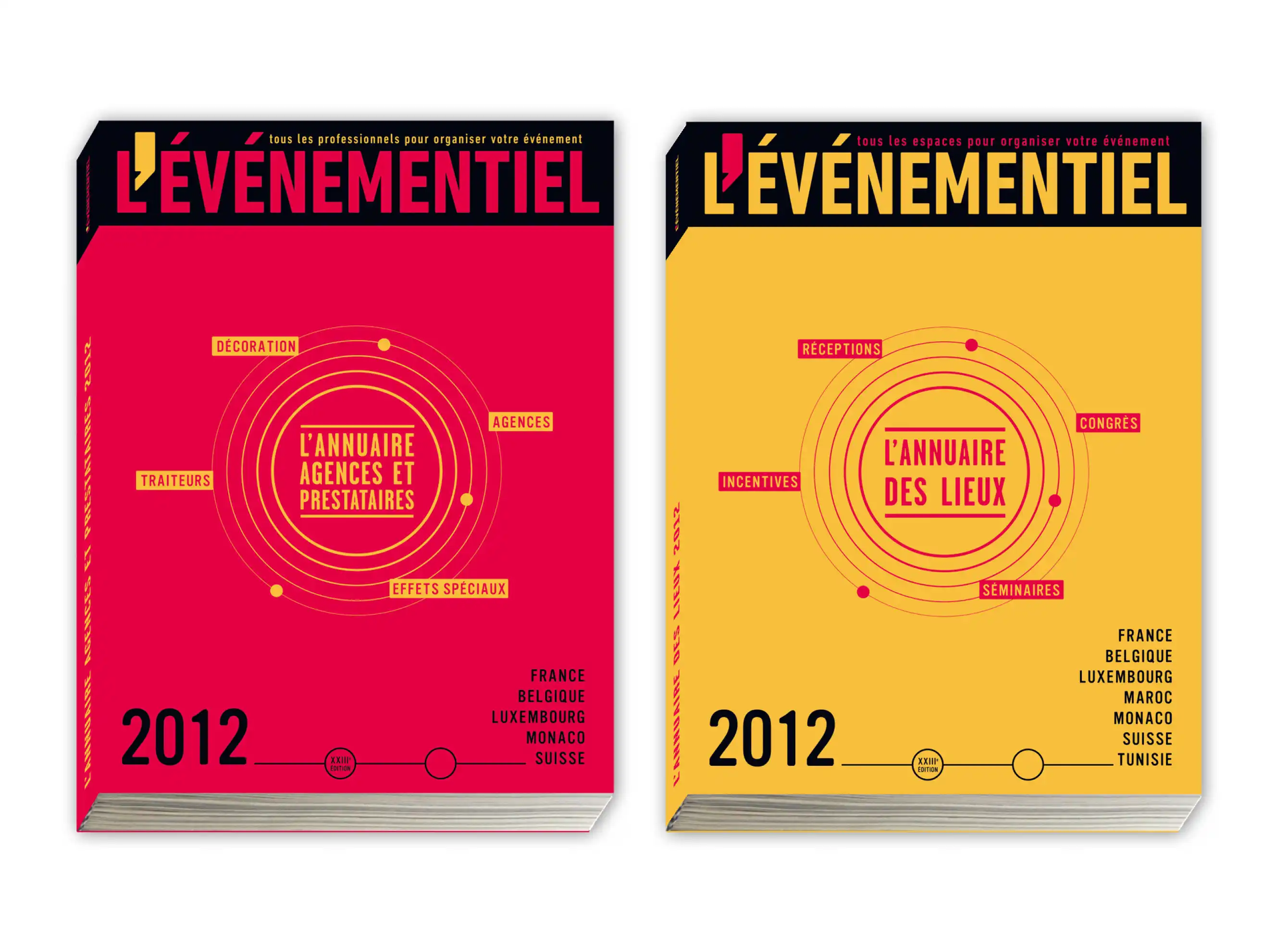 L’Événementiel directory covers mockup